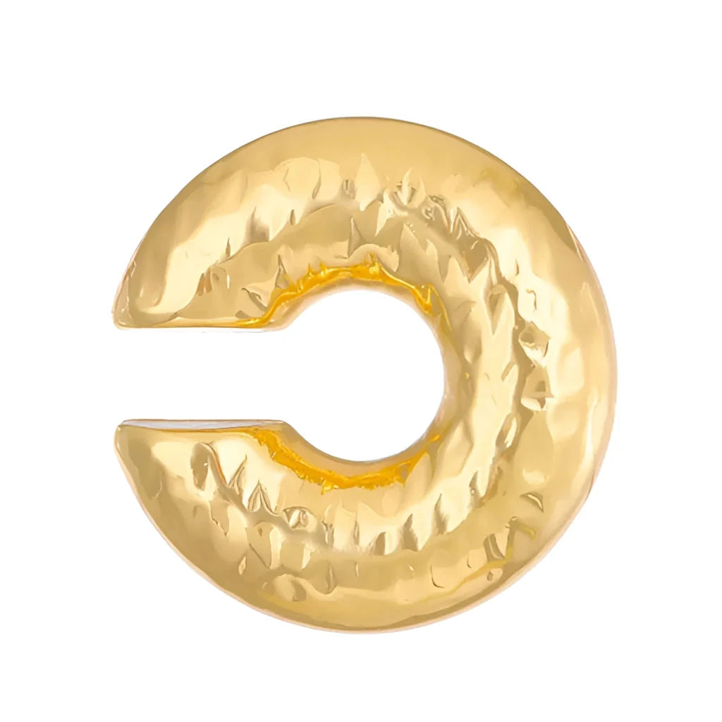 Luxuriöse, moderne Spiralskulptur in Gold – elegantes, abstraktes Tafelaufsatz