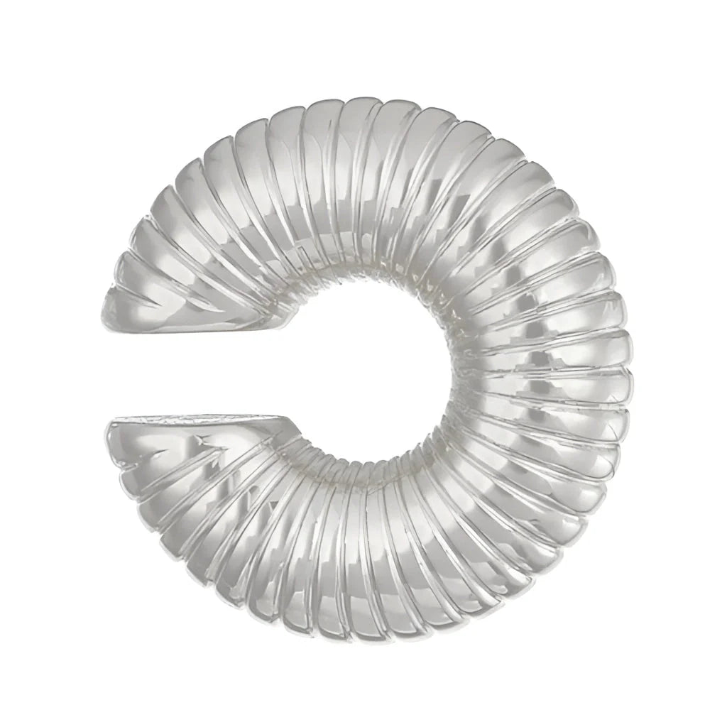 Luxuriöse, moderne Spiralskulptur in Gold – elegantes, abstraktes Tafelaufsatz