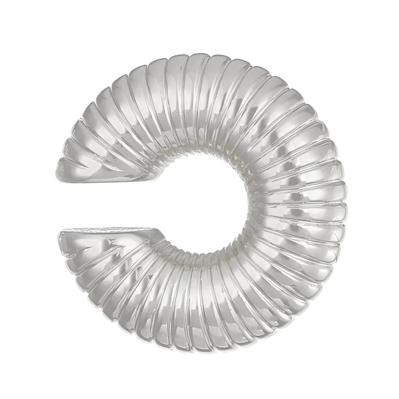 Luxuriöse, moderne Spiralskulptur in Gold – elegantes, abstraktes Tafelaufsatz