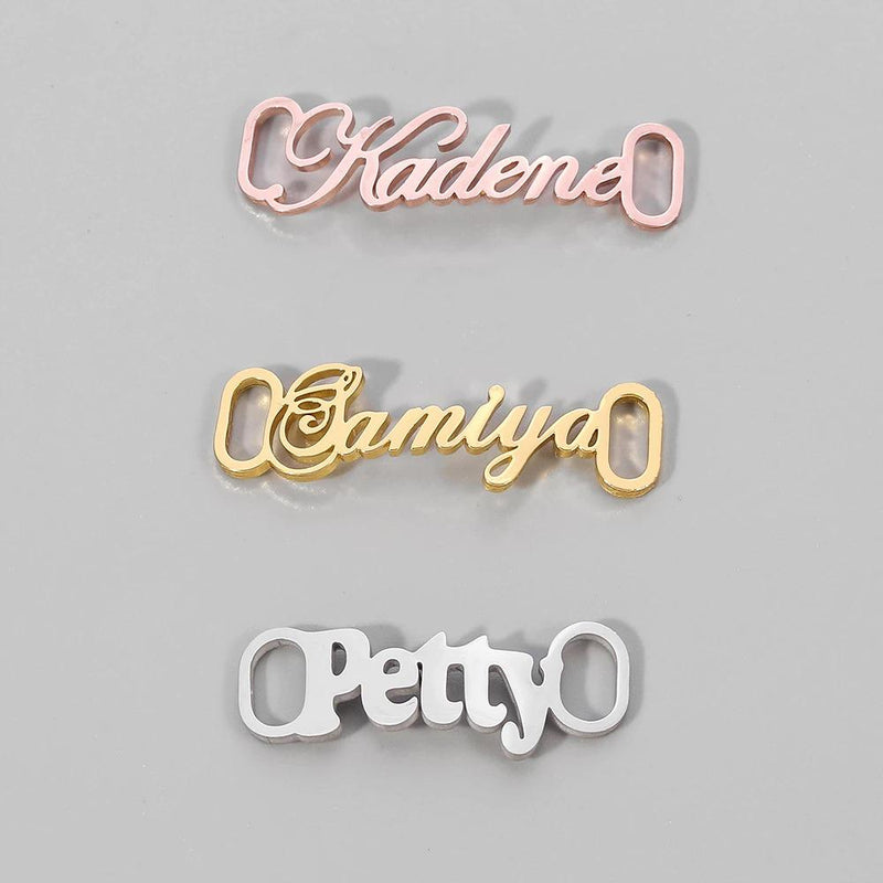 Tolle personalisierte Namens-Schuhanhänger