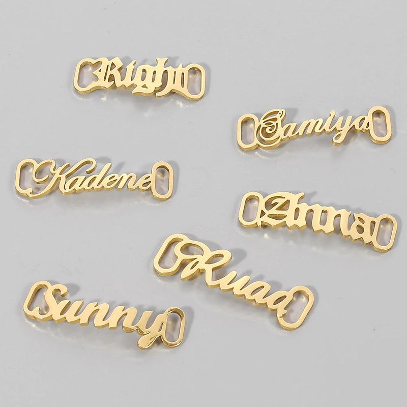 Tolle personalisierte Namens-Schuhanhänger