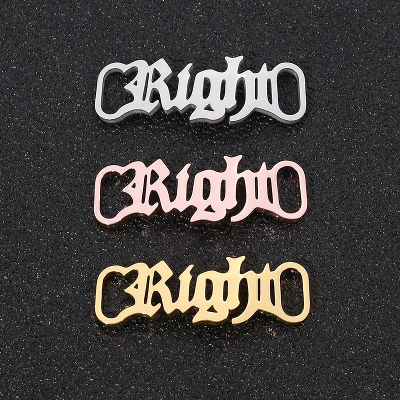 Tolle personalisierte Namens-Schuhanhänger