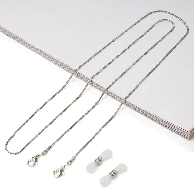 Luxuriöse Brillenkette aus Perlen und Gold | Stilvoller Brillenhalter mit Perlen