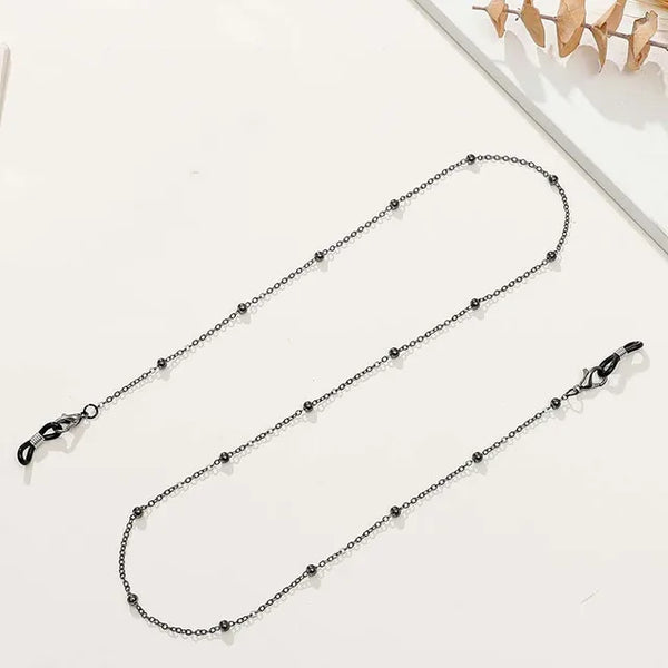 Luxuriöse Brillenkette aus Perlen und Gold | Stilvoller Brillenhalter mit Perlen