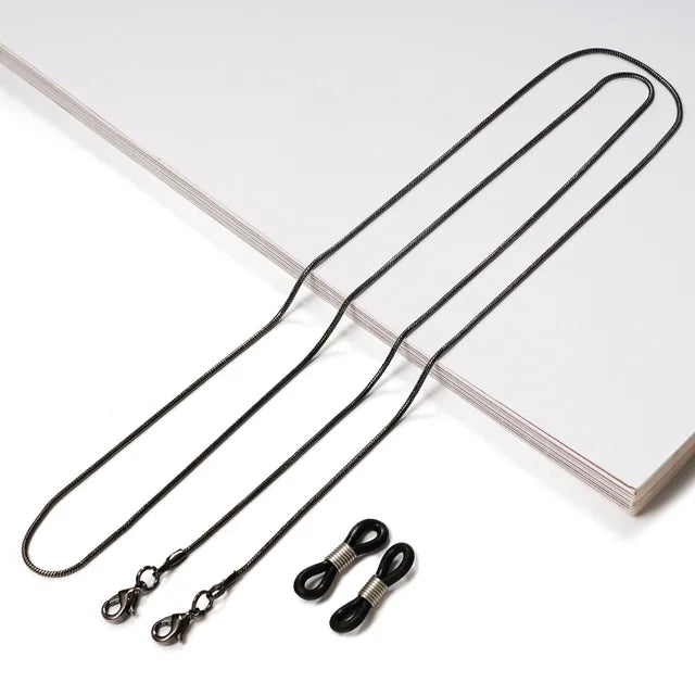 Luxuriöse Brillenkette aus Perlen und Gold | Stilvoller Brillenhalter mit Perlen