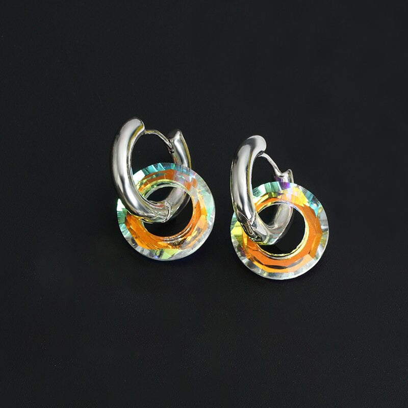 Anspruchsvoller trendiger Schmuck Transparente Creolen