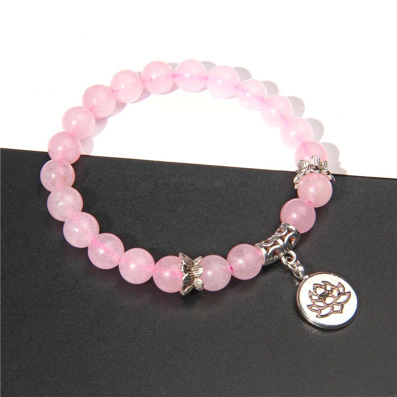 Perlenarmband mit Marmor-Charm