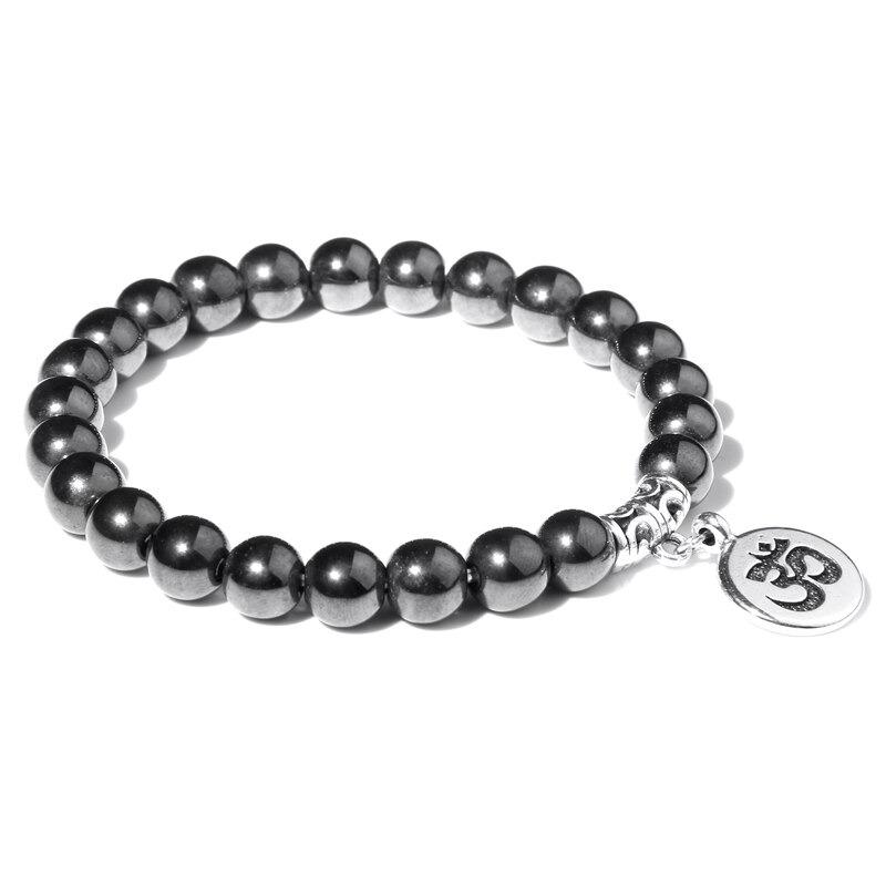 Perlenarmband mit Marmor-Charm