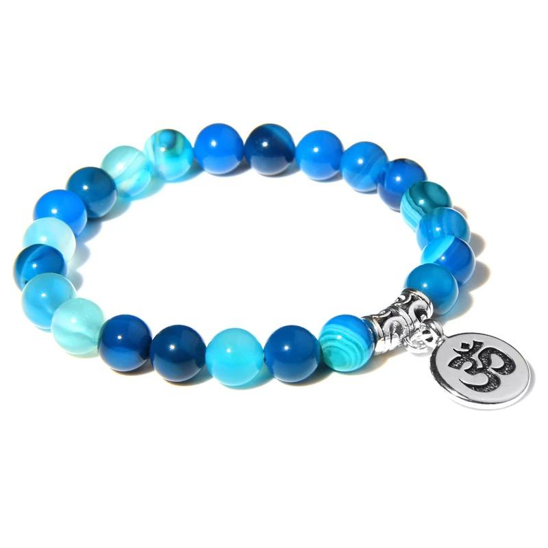 Perlenarmband mit Marmor-Charm