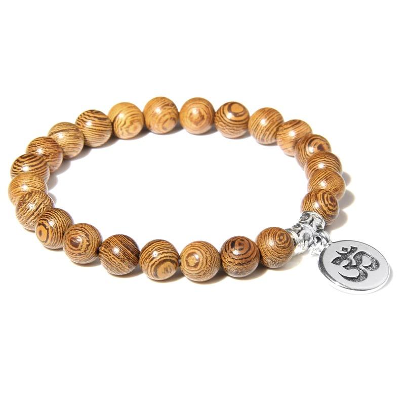 Perlenarmband mit Marmor-Charm