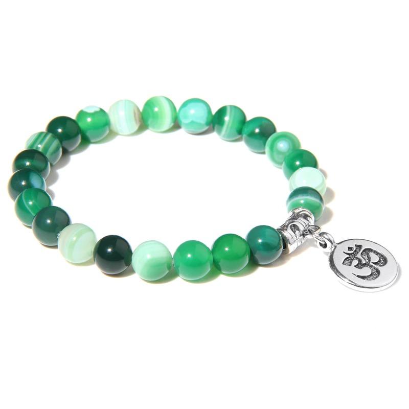Perlenarmband mit Marmor-Charm