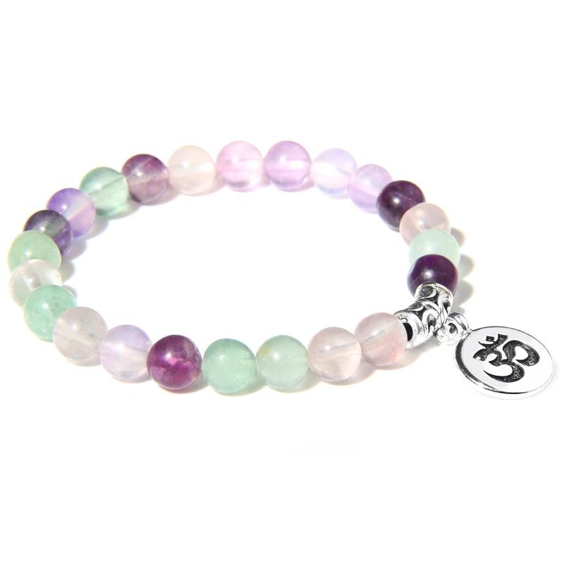 Perlenarmband mit Marmor-Charm