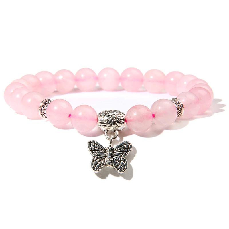 Perlenarmband mit Marmor-Charm