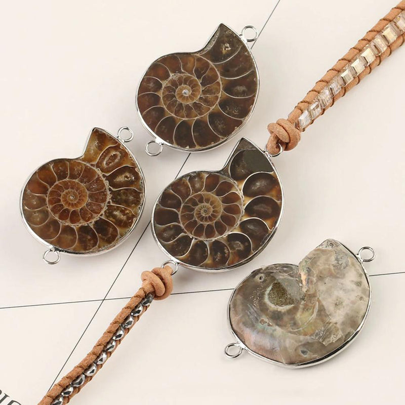 Wickelarmband mit Perlen und Meeresmuscheln