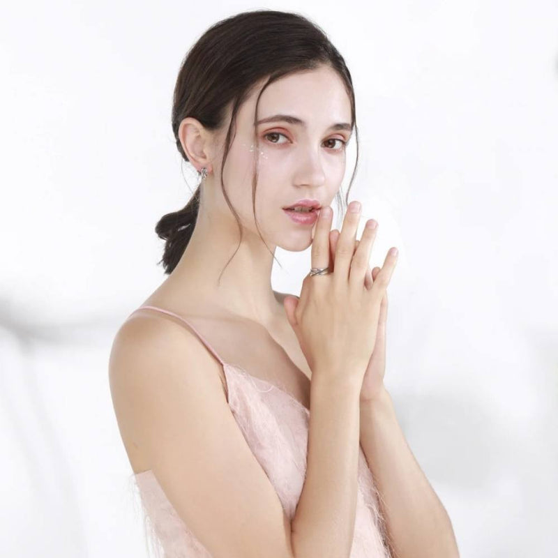 Kleine Creolen mit schwarzem Spinell und Strass