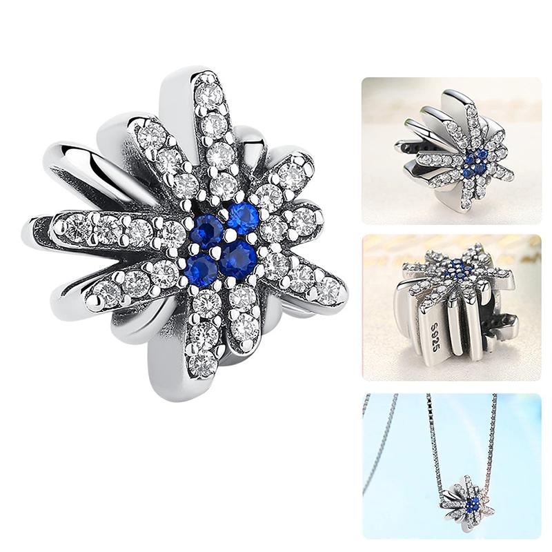 Blaue Strass-Charm-Perlen