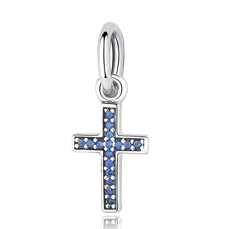 Blaue Strass-Charm-Perlen