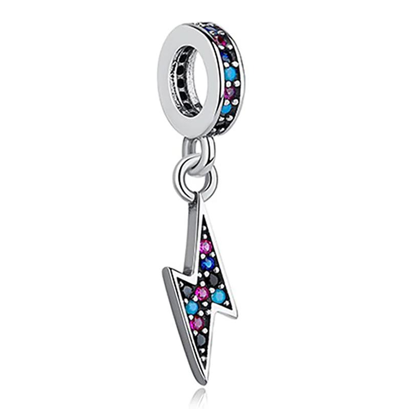 Blaue Strass-Charm-Perlen