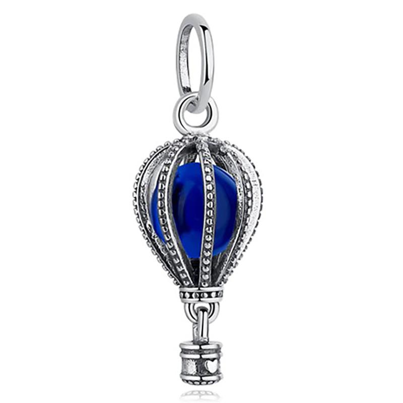 Blaue Strass-Charm-Perlen