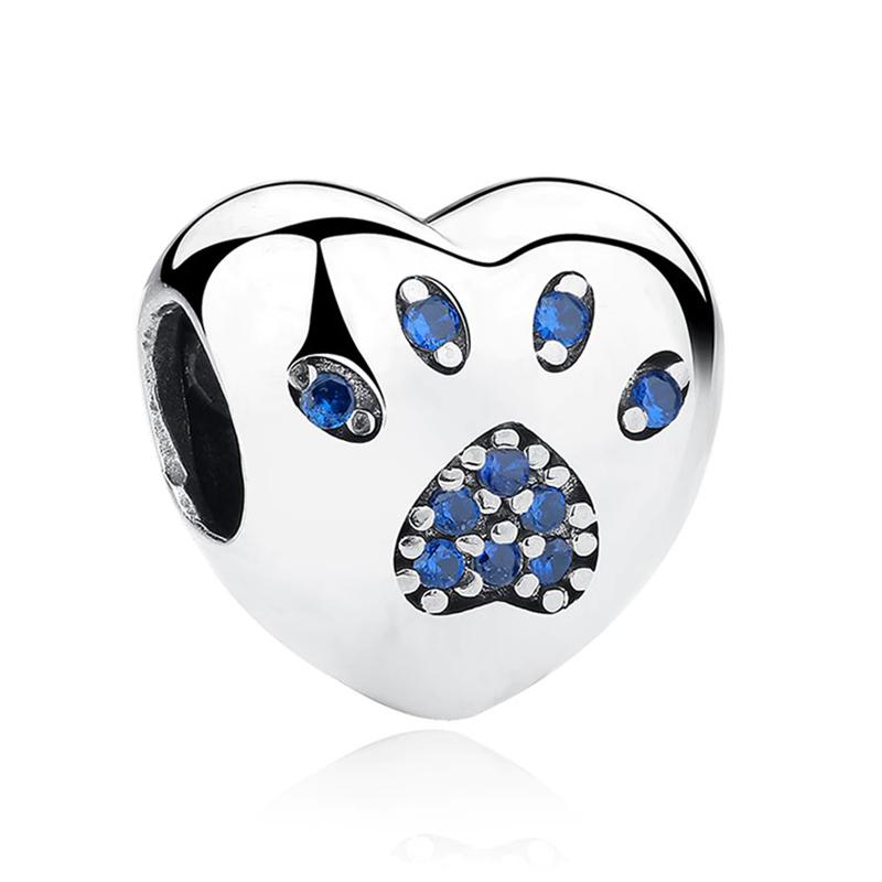 Blaue Strass-Charm-Perlen