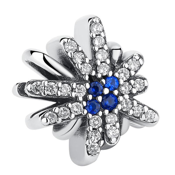 Blaue Strass-Charm-Perlen