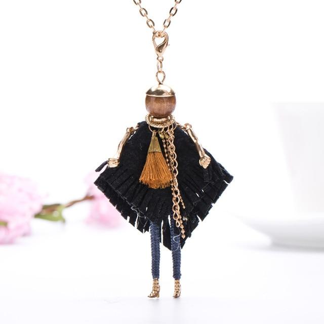 Bohemian Fashionista Perlen Puppe Halskette