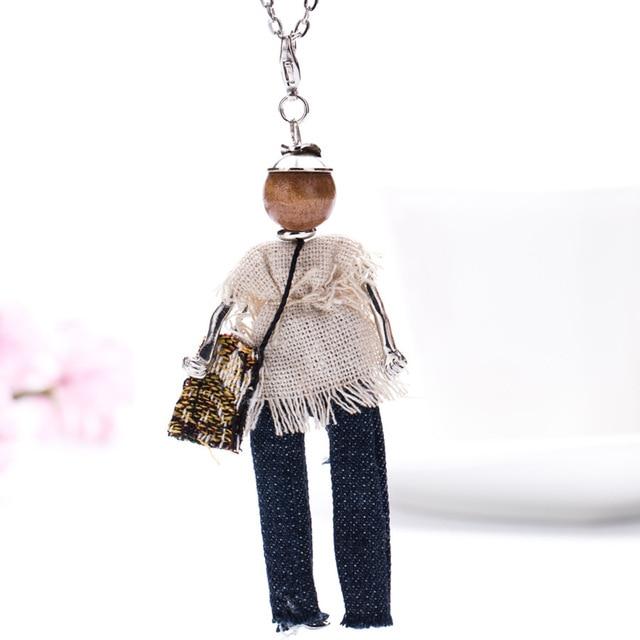 Bohemian Fashionista Perlen Puppe Halskette