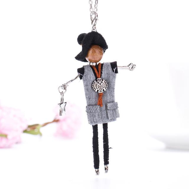 Bohemian Fashionista Perlen Puppe Halskette