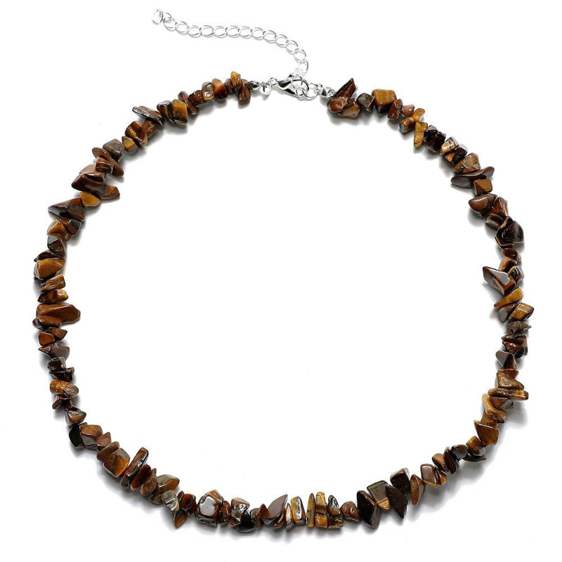 Böhmischer Stil Naturstein Perlen Choker Halsketten und Armbänder Schmuck