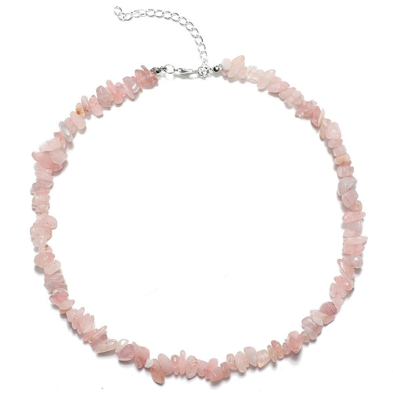 Böhmischer Stil Naturstein Perlen Choker Halsketten und Armbänder Schmuck