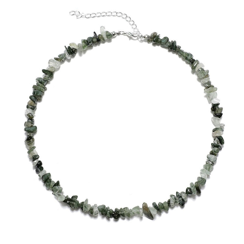 Böhmischer Stil Naturstein Perlen Choker Halsketten und Armbänder Schmuck