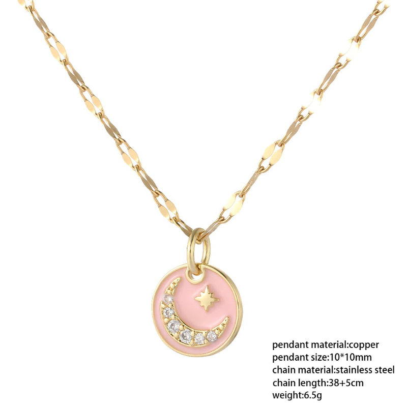 Böhmischer Stil Rotes Herz Modische Anhänger Halsketten