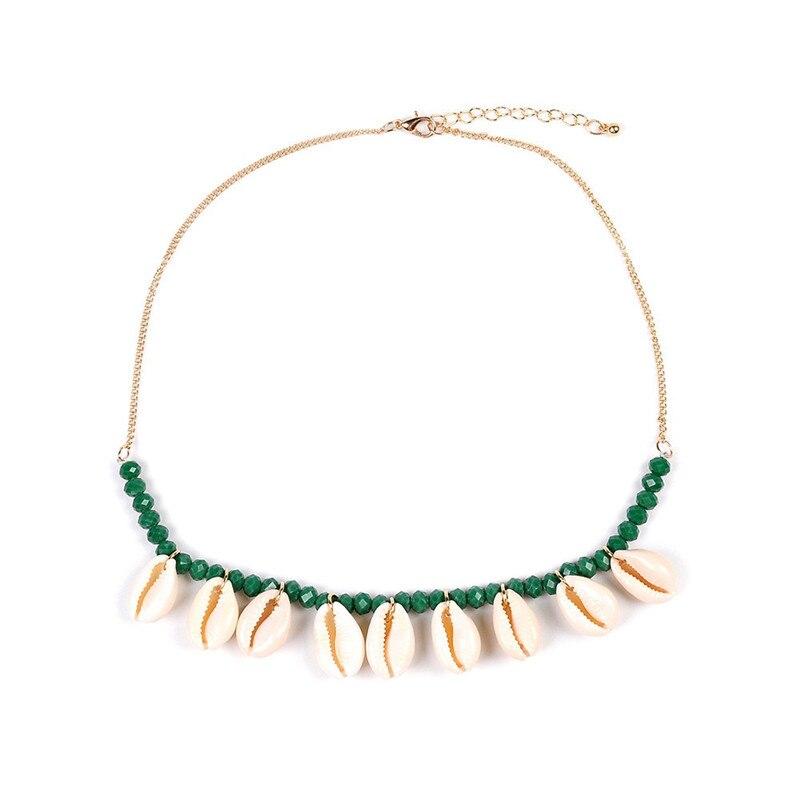 Böhmische Sommer Muschel Kette Choker Halskette