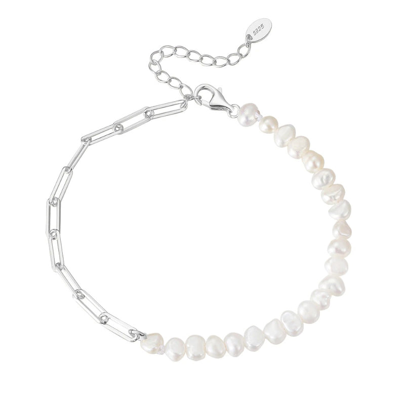 Elegante minimalistische Armbandkollektion mit Barockperlen