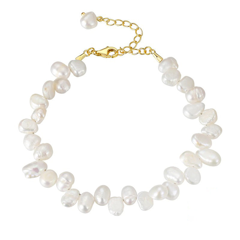 Elegante minimalistische Armbandkollektion mit Barockperlen
