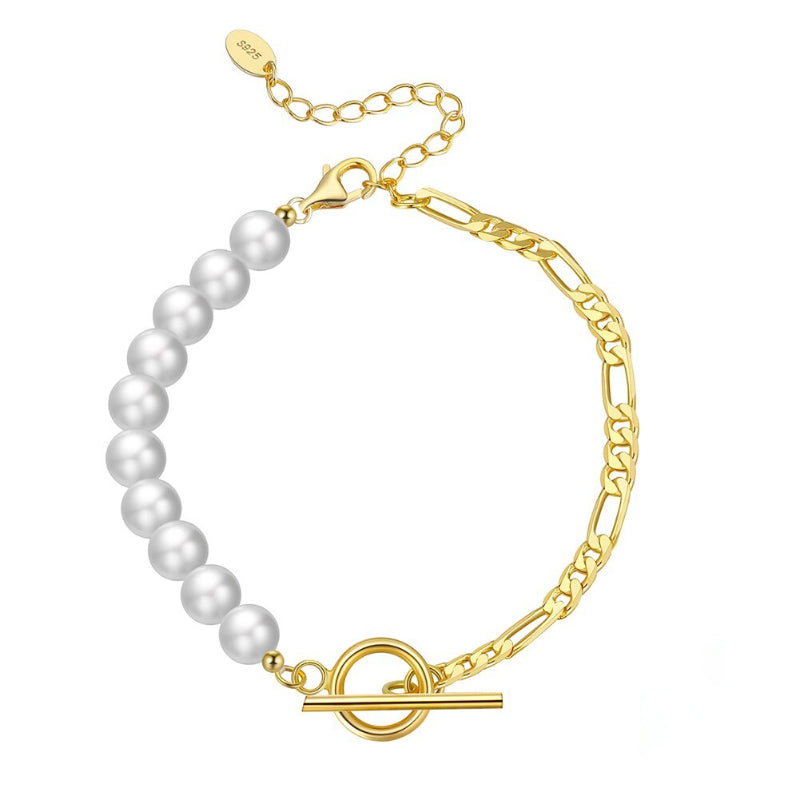 Elegante minimalistische Armbandkollektion mit Barockperlen