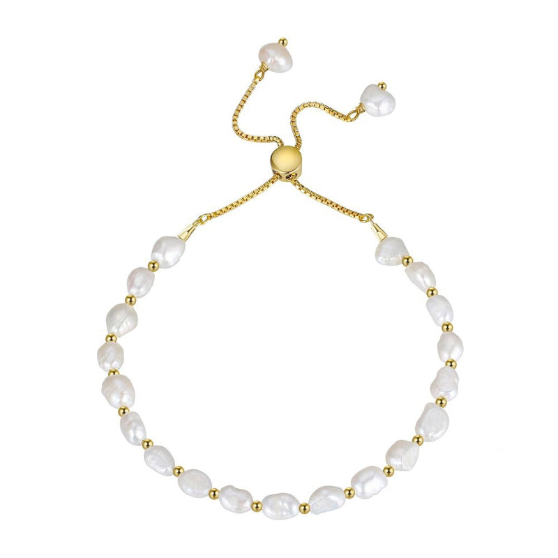 Elegante minimalistische Armbandkollektion mit Barockperlen