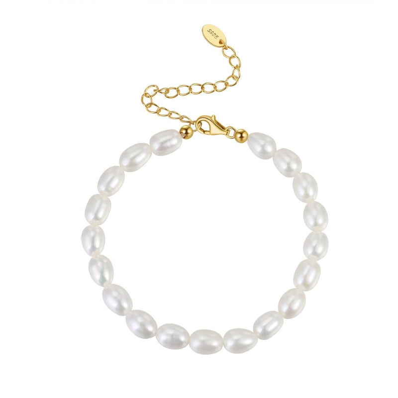 Elegante minimalistische Armbandkollektion mit Barockperlen