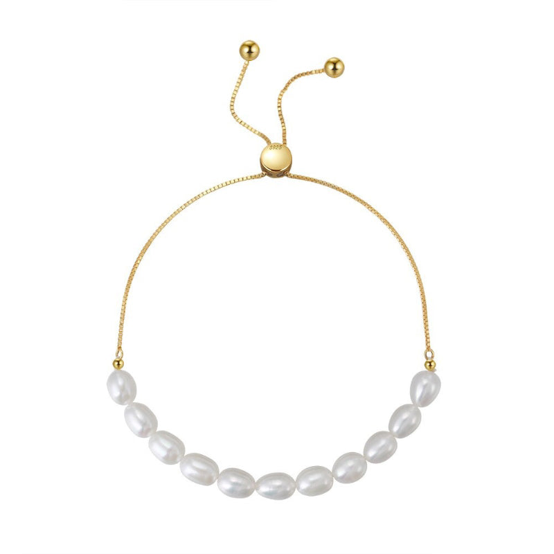 Elegante minimalistische Armbandkollektion mit Barockperlen