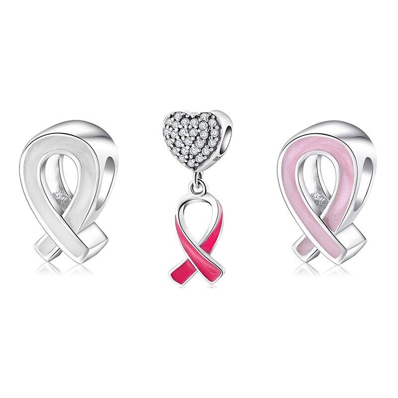 Brustkrebs-Bewusstseinsband-Charm-Perlen