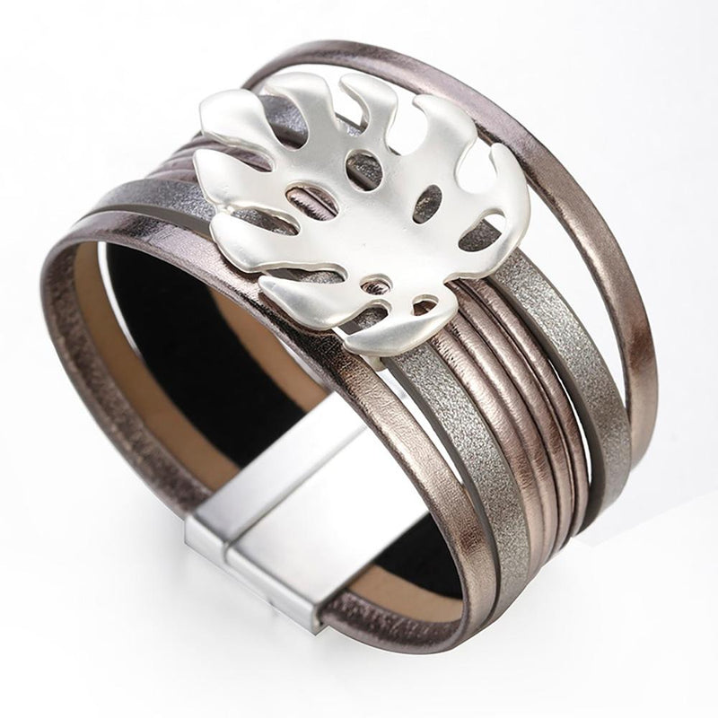 Bezaubernde mehrlagige Armbänder mit Boho-Metallkristall-Umwicklung