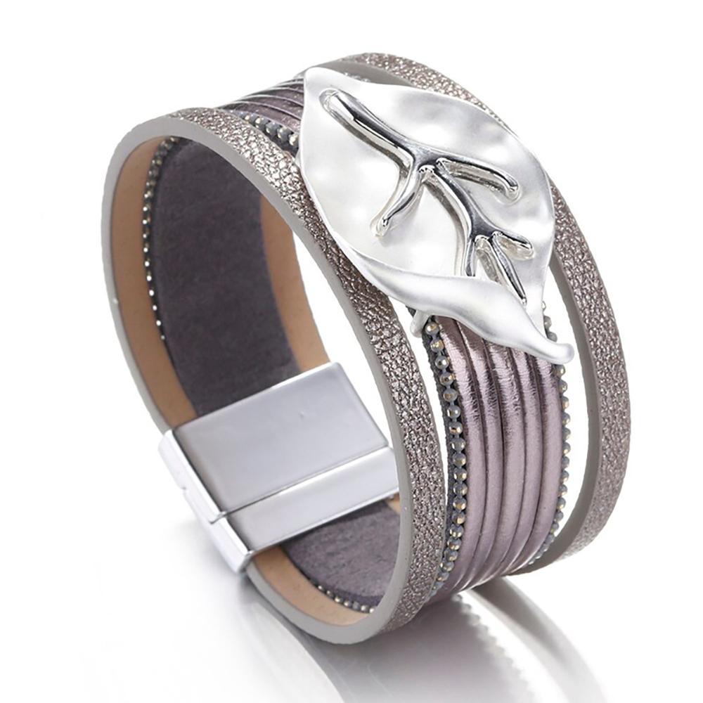 Bezaubernde mehrlagige Armbänder mit Boho-Metallkristall-Umwicklung