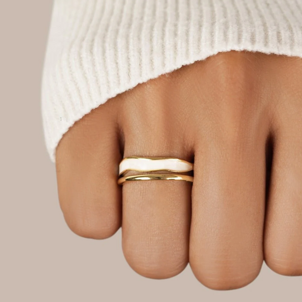 Doppelter Emaille-Ring