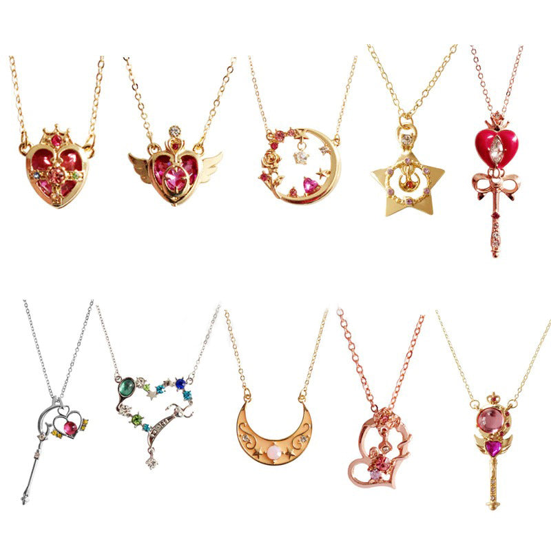 Halskette mit Anhänger „Himmlischer Mond“