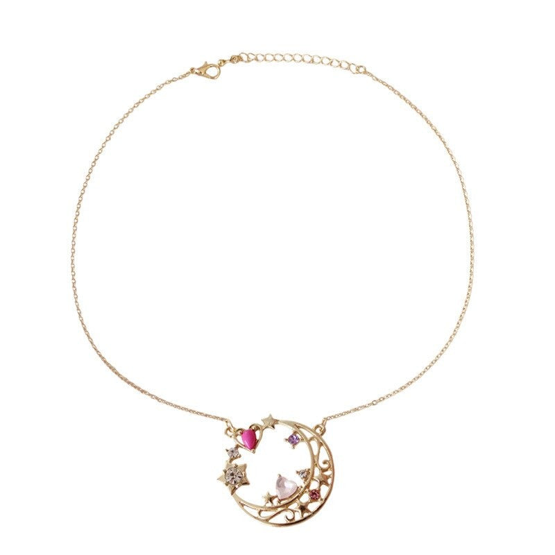 Halskette mit Anhänger „Himmlischer Mond“