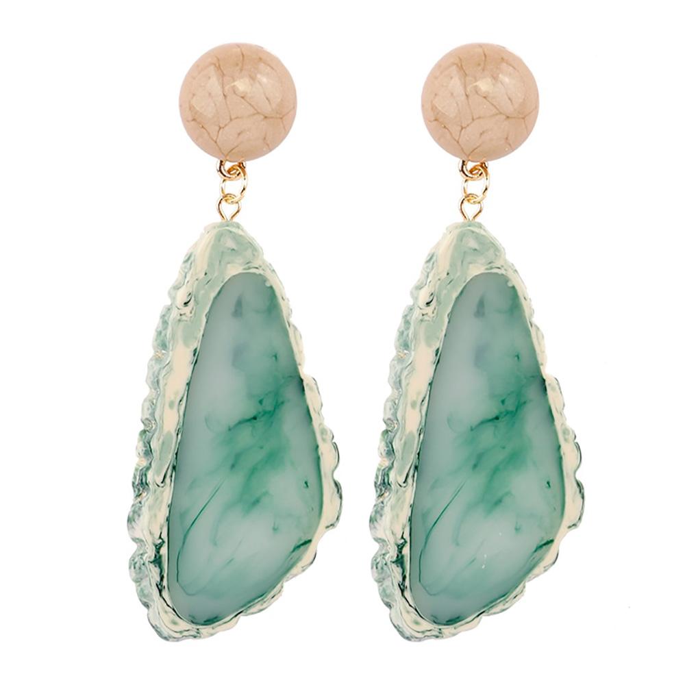 Charismatische lange Tropfenohrringe aus Kunstharz