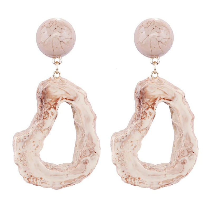 Charismatische lange Tropfenohrringe aus Kunstharz