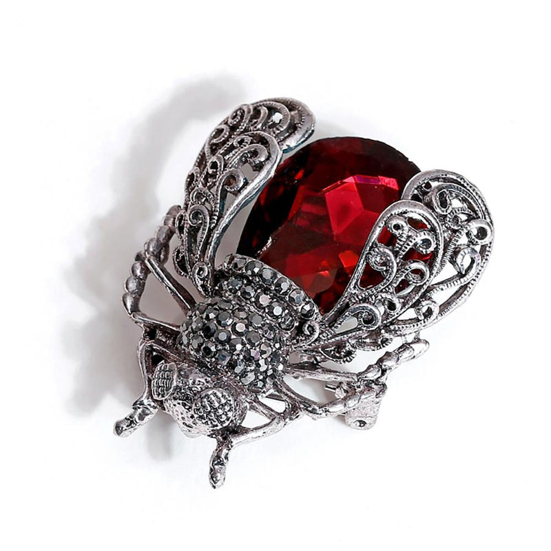 Bezaubernde Kristall-Insektenbrosche Käfer-Anstecknadel Accessoire