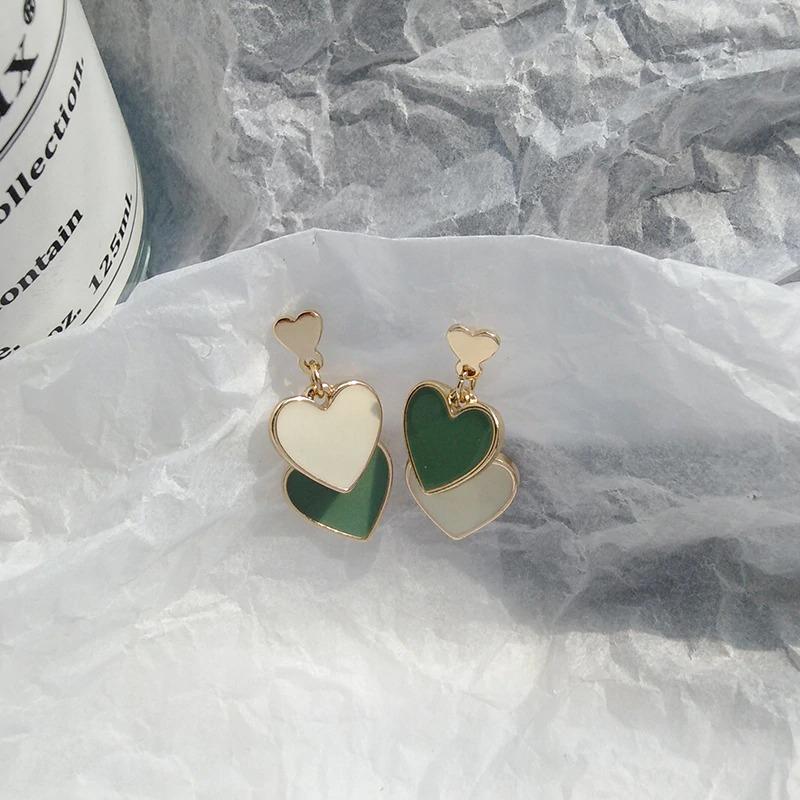 Charmante Doppelherz-Ohrhänger