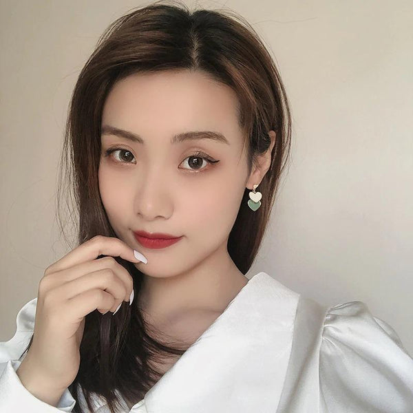 Charmante Doppelherz-Ohrhänger